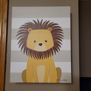 Cute Lion Canvas Art